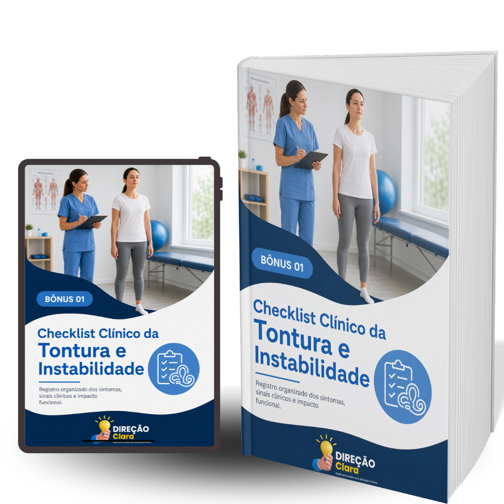 Capa do Bônus 1: Checklist Clínico da Tontura e Instabilidade